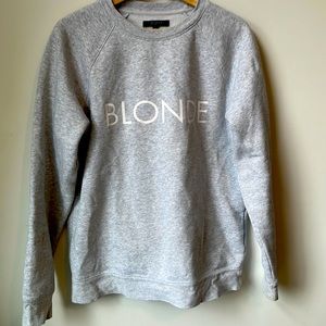 BLONDE crew neck sweater